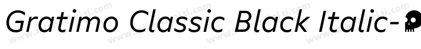Gratimo Classic Black Italic字体转换